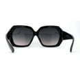 thumbnail image 4 of Womens Diamond Cut Geometric Thick Plastic Butterfly Sunglasses Black Smoke, 4 of 4