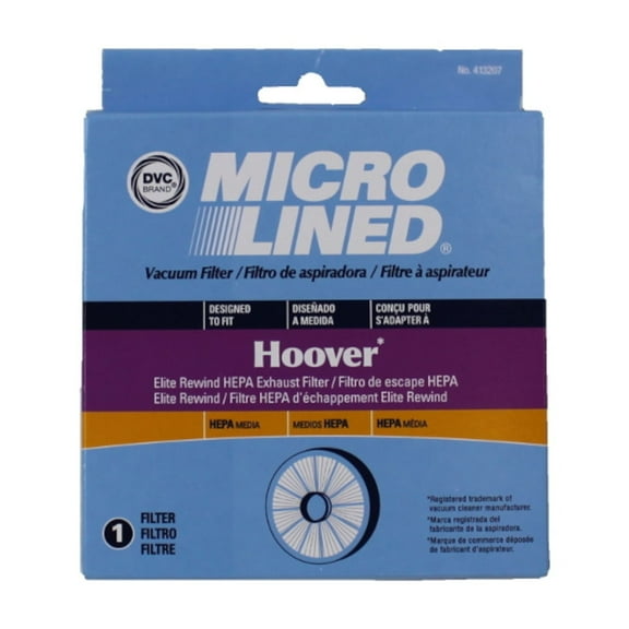 DVC HEPA Exhaust Filter Designed To Fit Hoover Elite Rewind Vacuum 413207