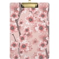 thumbnail image 1 of FMSHPON Pink Floral Clipboard Hardboard Wood Nursing Clip Board and Pull for Standard A4 Letter 13x9 inches, 1 of 8