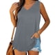 thumbnail image 5 of Puntoco Camisetas sin mangas ajustadas para mujer Camisetas sin mangas para mujer Camisetas básicas informales holgadas con cuello en V para verano, 5 of 5