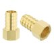 thumbnail image 1 of Conector de manguera de latón Uxcell, conector de manguera hembra 3/4' Barb x 1/2' NPT 10, 1 of 6