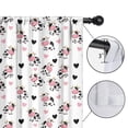 thumbnail image 4 of Blackout Kids Curtains,White Cow Heart Pattern Childrens Insulated Curtains Set Of 2,Bedroom Essentials,Toddler Room Decor 42x54in(106x137cm), 4 of 5