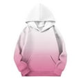 thumbnail image 4 of ATOGUTA Girls School Uniform Hoodie Size 5T-15 Thick Graphic Sweatshirt with Pocket Cute Pullovers Tops Pink, 4 of 6