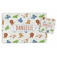 thumbnail image 1 of Printtoo Personalized Placemat & Coaster Set For Kids Toddlers,Birthday Gift For Boys,Gift For Girls,Animals-8x11.5 Inch, 1 of 5