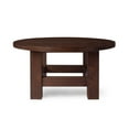 thumbnail image 5 of Maven Lane Marco Round Wooden Coffee Table Rustic Furniture, Aged Brown, 5 of 6