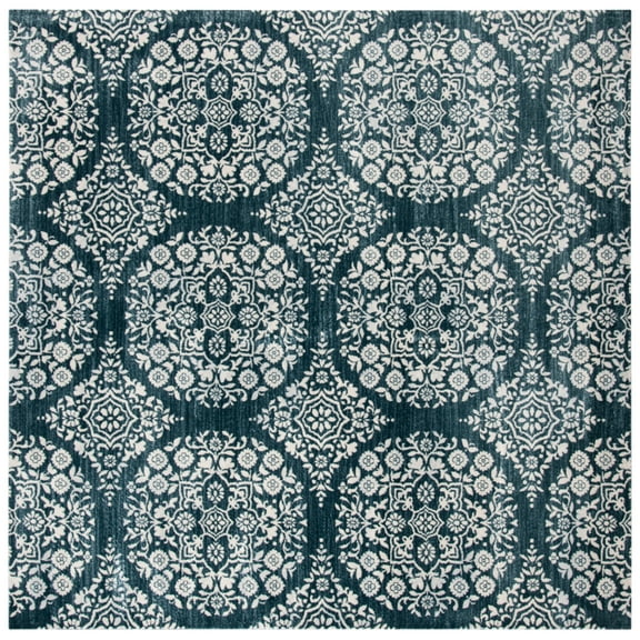 SAFAVIEH Isabella Collection ISA958N Navy / Ivory Rug
