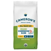 Cameron’s Organic Roast Scandinavian Blend Medium-Dark Whole Bean Coffee (28 oz)