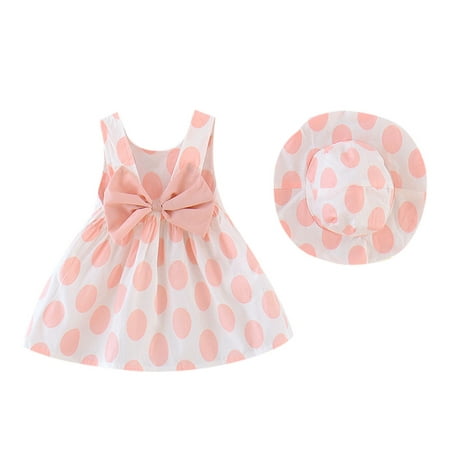 

Pimfylm Going Out Dresses For Toddler Toddler Girls Linen Dress Ruffle Sleeveless Tie Back Kid Baby Casual Dresses 2023 Pink 6-12 Months