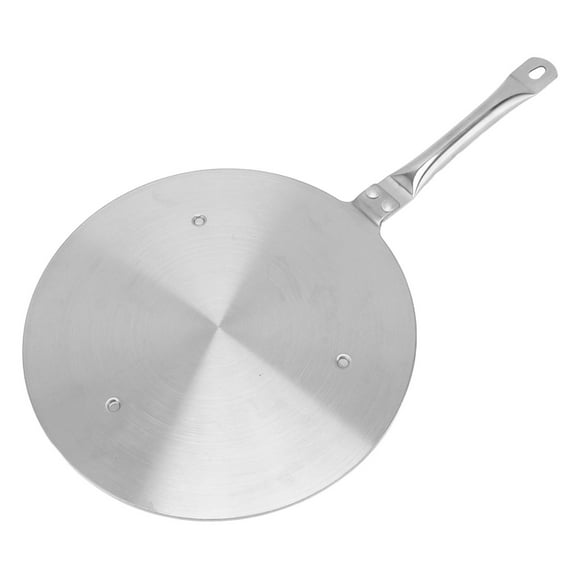 Placa difusora de calor de 24cm, adaptador de placa de transferencia de calor para cocina de inducción de acero inoxidable con mango