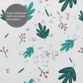 thumbnail image 5 of YFYANG Waterproof Bathroom Shower Curtain, Green Leaves Berries Pattern Shower Curtain Set with Hooks, Home Bathroom Tub Decor - 72 "x72", Iron Hooks, 5 of 6