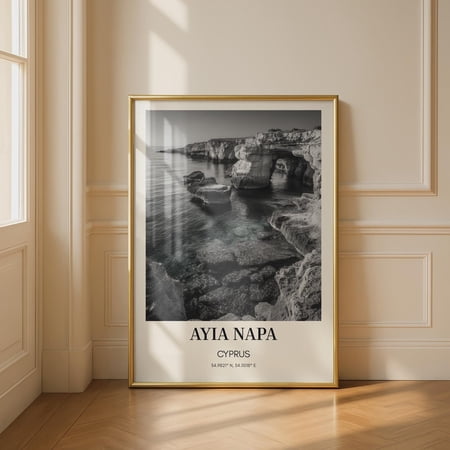 Ayia Napa Cyprus Black And White