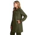 thumbnail image 2 of Jessica London Women's Plus Size Long Denim Jacket Oversized Jean Jacket, 2 of 4