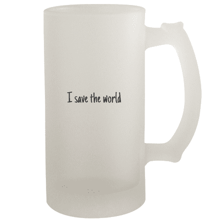 

I Save The World - 16oz Frosted Beer Stein Frosted