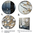 thumbnail image 3 of Designart "Tranquility in the Blue Winter Forest I" Food & Beverage Framed Wall Art - White Fruits Entryway Framed Wall Art Print, 3 of 6