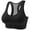 Black, variant on Christmas! Ohufall Sports Bras for Women, Women's Sports Bra Fitness Running Shockproof Yoga Tank Top Front Zipper No Steel Ring Comfort Sports Bra
