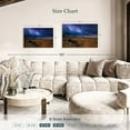 thumbnail image 4 of Elephant Stock Starlit Monument Valley Wall Art - Horizontal Canvas Wall Art - Living Room Wall Decor - Nature Canvas - Brown And Blue Decor - 30" x 20", 4 of 8