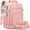Pink, variant on Travel Backpack For Women, 40L Carry On Backpack Flight Approved, TSA Personal Item Travel Bag Fits 17 Inch Laptop, Business Weekender Overnight Waterproof Daypack With 2 Cubes, Grey-Pink