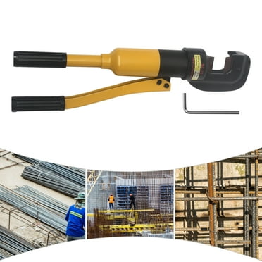 Rebar Cutter and Crimper Hydraulic Steel Bar Cutting Tool with Metal Cutting Head Double-Layer Sealing for Strong Shear Force