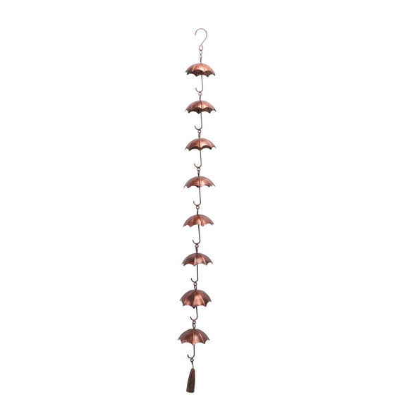 Cadena de Lluvia, Decoración de Campanilla de la Cadena de Lluvia Fácil de Colgar para la Lluvia de 39.4 Pulgadas Durante Toda la Temporada para Al Aire Libre