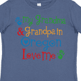 thumbnail image 4 of Inktastic Oregon My Grandma and Grandpa Love Me Boys or Girls Toddler T-Shirt, 4 of 5