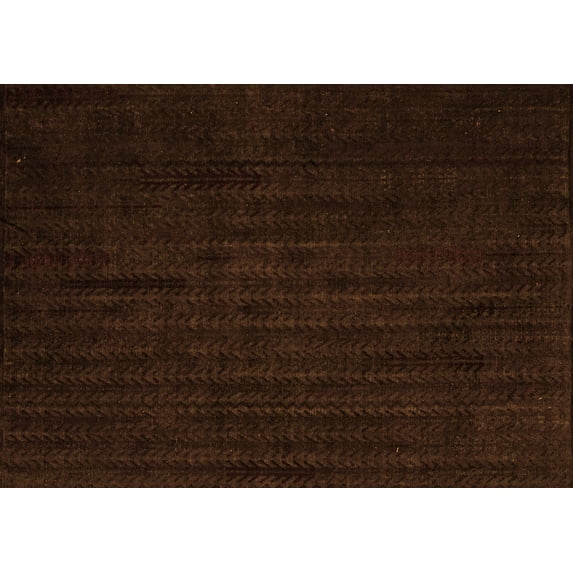 Ahgly Company Indoor Rectangle Abstract Orange Modern Area Rugs, 2' x 3'