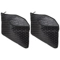 thumbnail image 1 of Unique Bargains Sacs à Collation et Sandwich Réutilisables en Tissu 5,1 x 7,7 Po Sacs à Lunch à Fermeture Éclair Pochette à Collation Rangement pour Aliments Lot de 2 Noir, 1 of 7