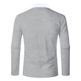 thumbnail image 5 of TAIAOJING Mens Long Sleeve Shirts Casual Soild Zipper Top Turn Down Collar Top Fashion Casual Blouse Tops, 5 of 5