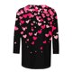 thumbnail image 5 of Xuyuer Valentines Day Lightweight Heart Pattern Tunic Spring Summer Shirts T-Shirts Graphic Tee Tops Womens Casual 3/4 Sleeve Shirts Dressy Round Neck Tops Fashion, 5 of 5