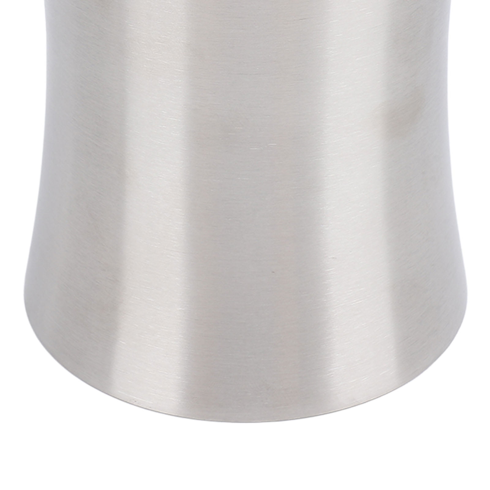 BIMZUC Stainless Steel Desk Trash Can with Swing Lid, 1.2 Gallon Small Wastebasket for Office, Bathroom, and Kitchen Countertop, Brushed Nickel