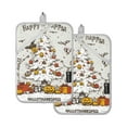 thumbnail image 7 of Yayeee Pot Holders Kitchen Heat Resistant with Pocket 7"x9.8" Cotton Oven Cooking Hot Pads, Halloween Christmas Trees, 7 of 7