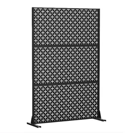 Barrette Outdoor Living Boardwalk 2 ft. W X 4 ft. L Black Polymer Screen Panel Barrette Outdoor Living Boardwalk 2 ft. W X 4 ft. L Black Polymer Screen Panel