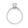 thumbnail image 3 of Dash Jewelry Brilliant Round Cut Moissanite Engagement Ring - 2 Ct Moissanite Ring - 14K White Gold Plated Rings - Stylish Solitaire Ring for Women - Perfect Gift for Birthdays, 3 of 6