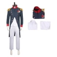 thumbnail image 3 of Disfraz de fantasía de Napoleón para hombre adulto, disfraz medieval, conjunto de uniforme, sombrero de Napoleón, trajes de juego de rol, traje de carnaval de Halloween, 3 of 5