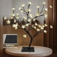 thumbnail image 5 of LIGHTSHARE 18 Inch Cherry Blossom Bonsai Tree, 48 LED Lights, 24V UL Listed Adapter Included, Metal Base, Warm White Lights, Ideal as Night Lights, Home Gift Idea, 5 of 6