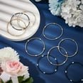 thumbnail image 4 of EIGTHTAIL 48 Loops 4 Colors Spring Jewelry Wire 2-1/4 inch Stackable Guitar String Bracelets Steel Memory Wire for Summer Jewelry Supplies Art Creation DIY Crafts Black Platinum Silver Go, 4 of 9