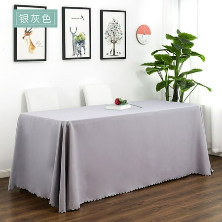

dosili Colourful Wedding Table Cover Table Cloth Square Rectangle Polyester Table Linen Hotel Banquet Tables Decoration Wholesale