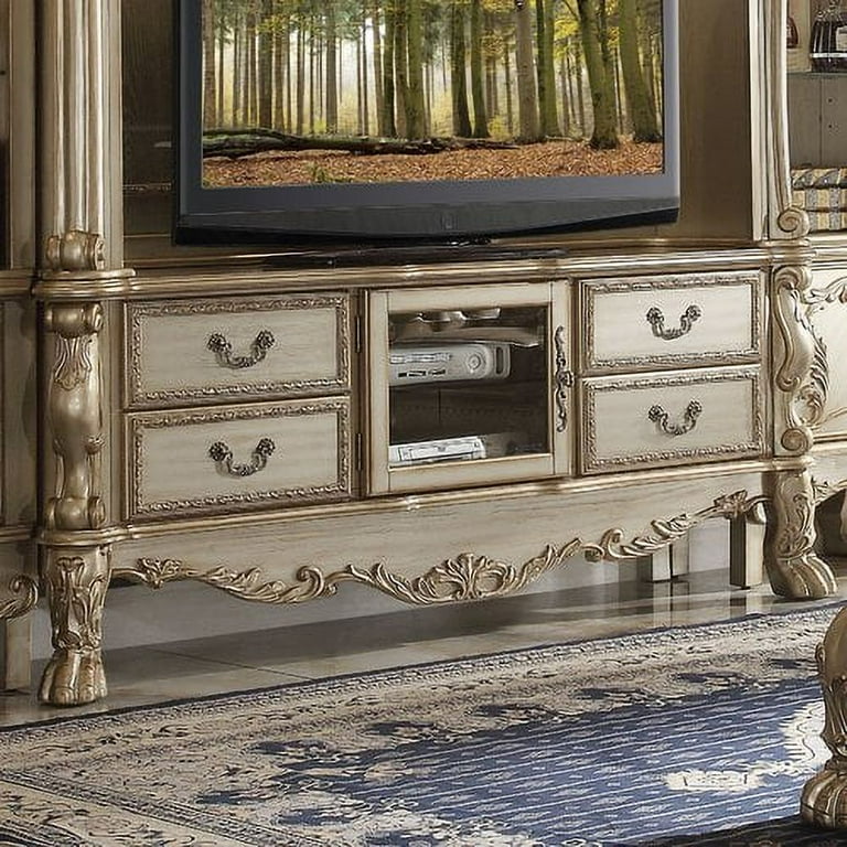Dresden - TV Stand Cherry Oak - Walmart.com