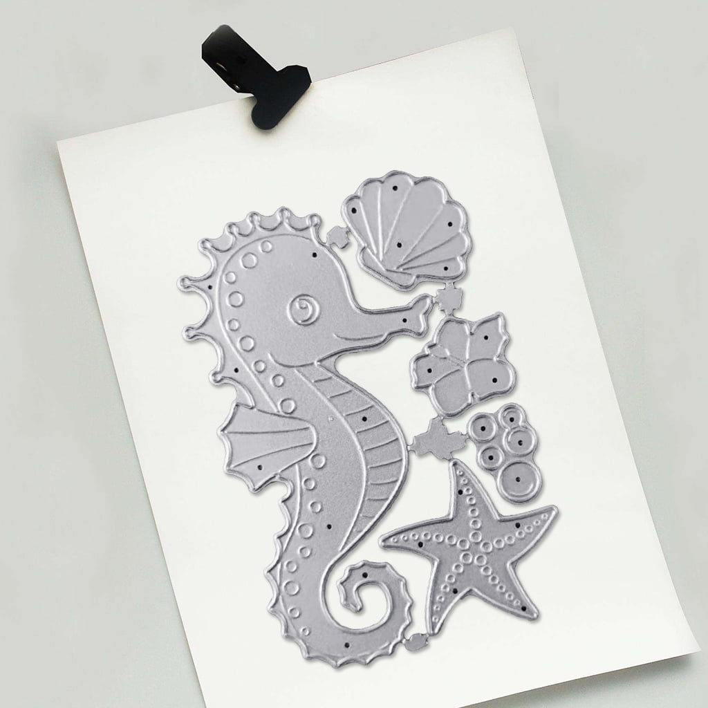 Seahorse Metal Cutting Dies Stencil Scrapbooking Paper Card Embossing Craft s6 