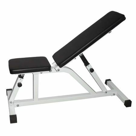 Body Solid Flat Incline Decline Folding Multi Bench White Black