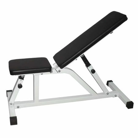 Body-Solid Flat Incline Decline Folding Multi-Bench White &