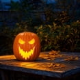 thumbnail image 7 of Light Up Halloween Decorations Halloween Pumpkin Decor 12 Inch Jack O Lantern Decor Spooky Scary Halloween Decorations Outdoor Indoor Halloween Party Decor, 1 Pack, 7 of 7