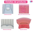 thumbnail image 4 of Bañera Inflable para Bebé EcoBaby Original Rosa con Bomba de Inflado, 4 of 12