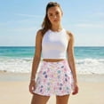 thumbnail image 4 of FUIALDOLG Womens Cute Rabbit Skirts High Rise Athletic Golf Tennis Skorts Built-in Shorts with Pocket Easter Day Theme Active Skirts Workout Casual,XL, 4 of 8