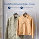 thumbnail image 4 of Ganchos de Madera Premium Serenelife, Ahorradores de Espacio, Resistentes, con Gancho Metálico Giratorio de 360°, para Abrigos, Pantalones y Vestidos, Marrón, Pack 50, 4 of 7