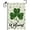 Colored, variant on St Patrick''s Day Garden Flag,Shamrock/Hat St Patricks Flag 12.5 x 18 Inch Double-Sided Display 2 Layer Linen for Garden and Home Decorations