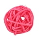 thumbnail image 2 of Juego de decoración festiva para bodas y cumpleaños con bolas de ratán tejidas a mano en color rosa, 2 of 7