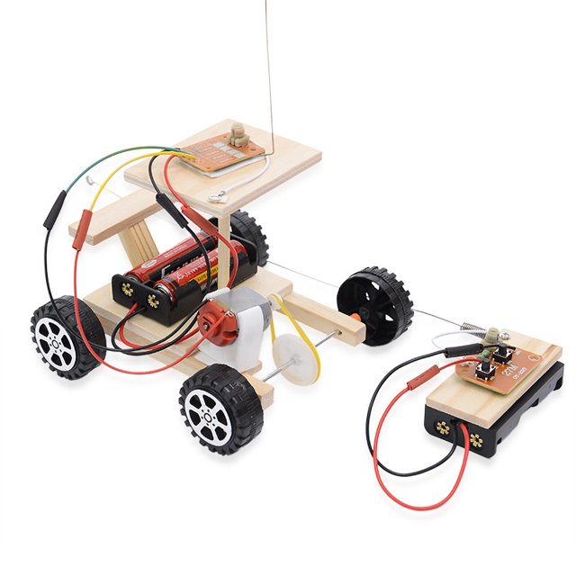 Montaje de bricolaje TUNC Coche coleccionable Rompecabezas 3D Juguete eléctrico Control remoto Sencillez