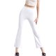 thumbnail image 2 of TaTaai Women's Soft Solid High Waisted Pants, Wide-Leg, Elastic Waist Pocket, Casual Trousers, All Season Fashion Daily Pants Gift, 2 of 9