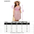 thumbnail image 3 of Plus Size Summer Dress Womens Plus Size Clothing Square Neck Dress Ruffle Sleeve Plus Size Dress, 3 of 3