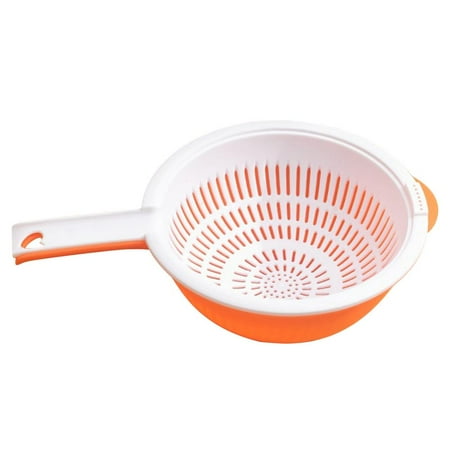 

Fovolat Double-Layer Colander Set Fruits and Vegetable Washing Basket Basin Fruits and Vegetables Washing Basket Strainers for Kitchen fashionable